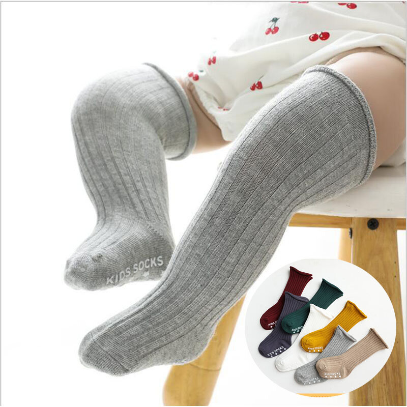Chaussettes pour bébé nouveau-né, pour fille et garçon, chauffe-genoux, longues jambes, à la mode, nouvelle collection automne 2021