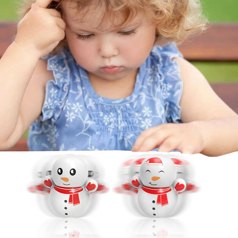 Christmas Mini Snowman Tumbler Toys Classic Cute Funny Kids Fashion Gifts Lovely Learning Educational Toys Gadgets Boys Girls