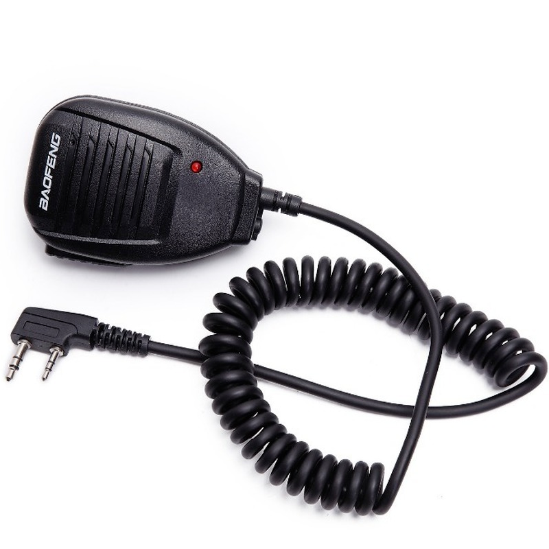 100% original baofeng walkie talkie 50km microfone alto-falante para baofeng UV-5R BF-888S rádio comunicação acessórios