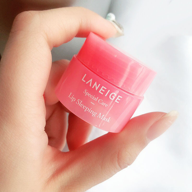 3g Korean Laneige sleep lip mask sample jelly strawberry flavor night repair moisturizing and hydrating sleep mask