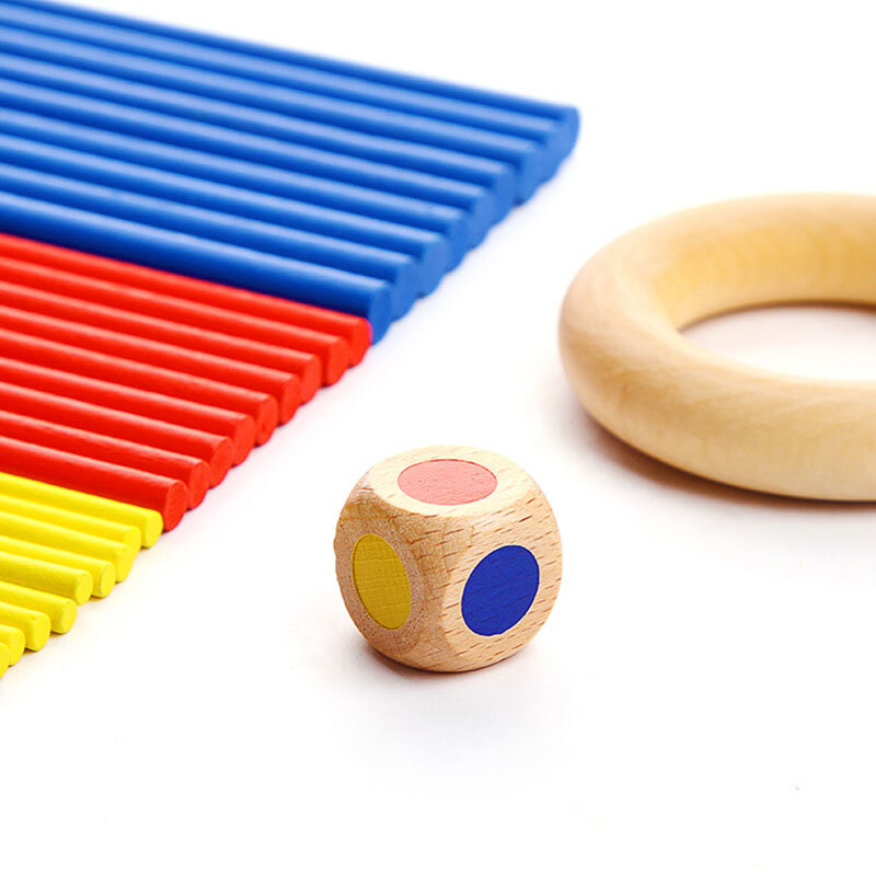 Mideer เด็กการศึกษาเด็ก Handmade การเรียนรู้เด็กยอดนิยมอาคารไม้บล็อกที่มีสีสัน Stick Balance ของเล่น