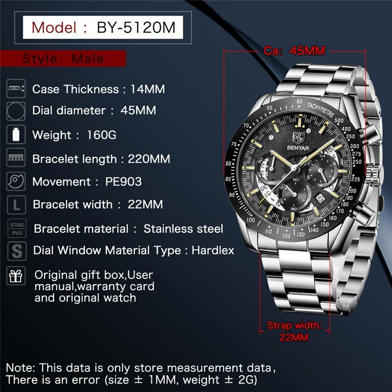 Fashion Men's Watches Casual Chronograph Men's Watch Military Sports Watch Waterproof Mens Watches Top Brand Luxury Wholesale