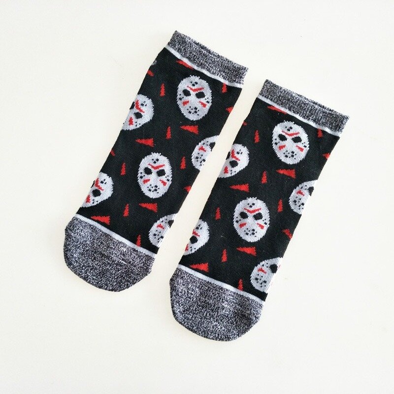 Skarpetki damskie Inuyasha kobieta skarpety Cartoon Anime bawełna zabawa krótkie śliczne Kawaii Art Happy Streetwear moda Casual Femme Chaussettes