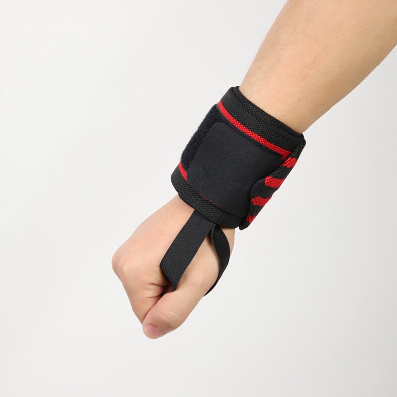 Peso ajustable pulsera para levantamiento elástico envolturas de muñeca vendas para Powerlifting transpirable muñeca apoyo para gimnasio