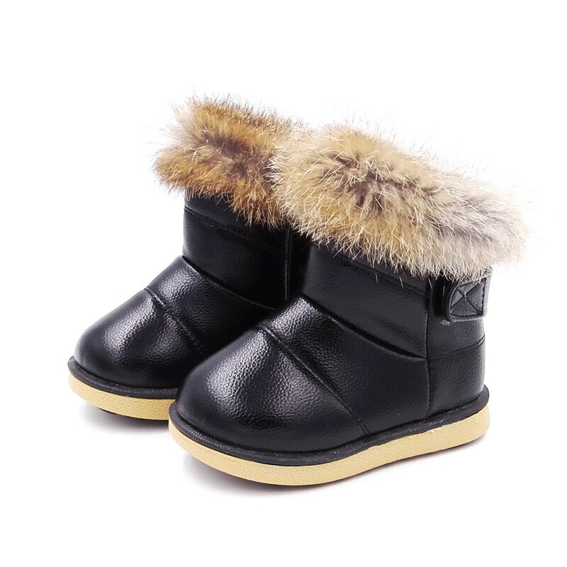 Dziecko dzieci zimowe buty dziewczyny chłopcy śnieg buty ciepły pluszowy królik futro dzieci zimowe buty dla dziewczynek buty dla chłopców buty dla malucha