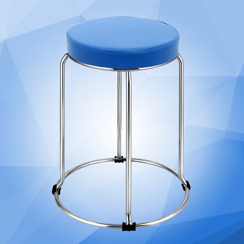Nordic Bar Stools Kitchen Barstool Metal Modern Bar Furniture Commercial Bar Stools Stacked Storage Save Space Counter Stools