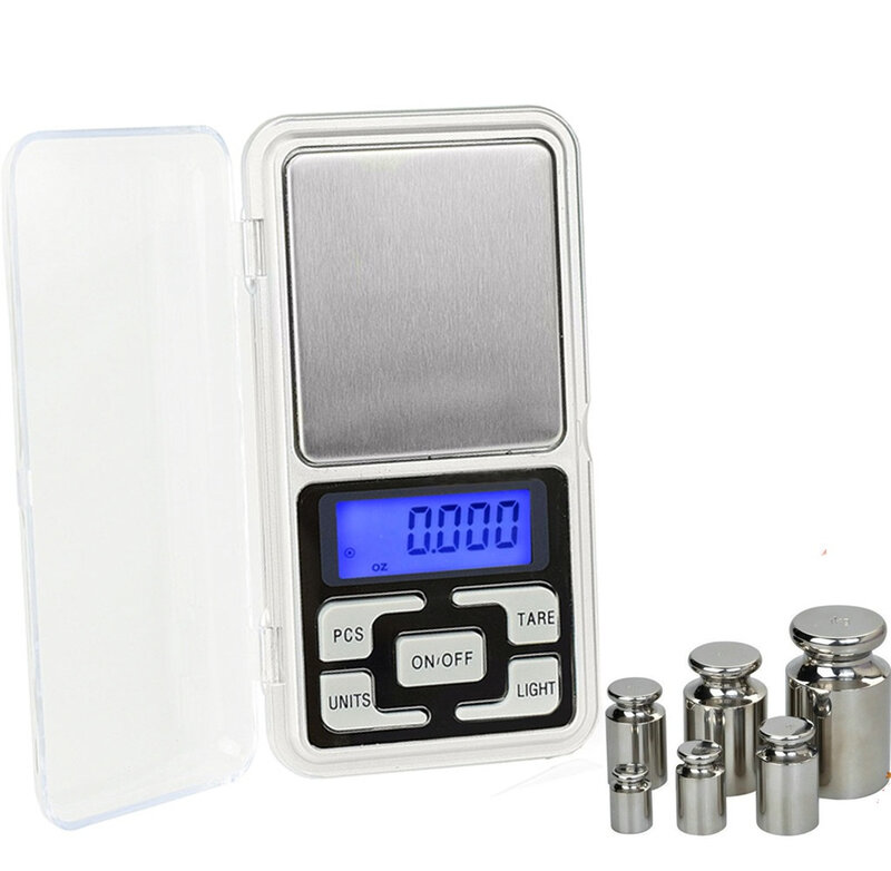 Nuova bilancia digitale tascabile Mini 200g/300g/500g x 0.01g per bilancia elettronica in argento Sterling s bilancia elettronica s