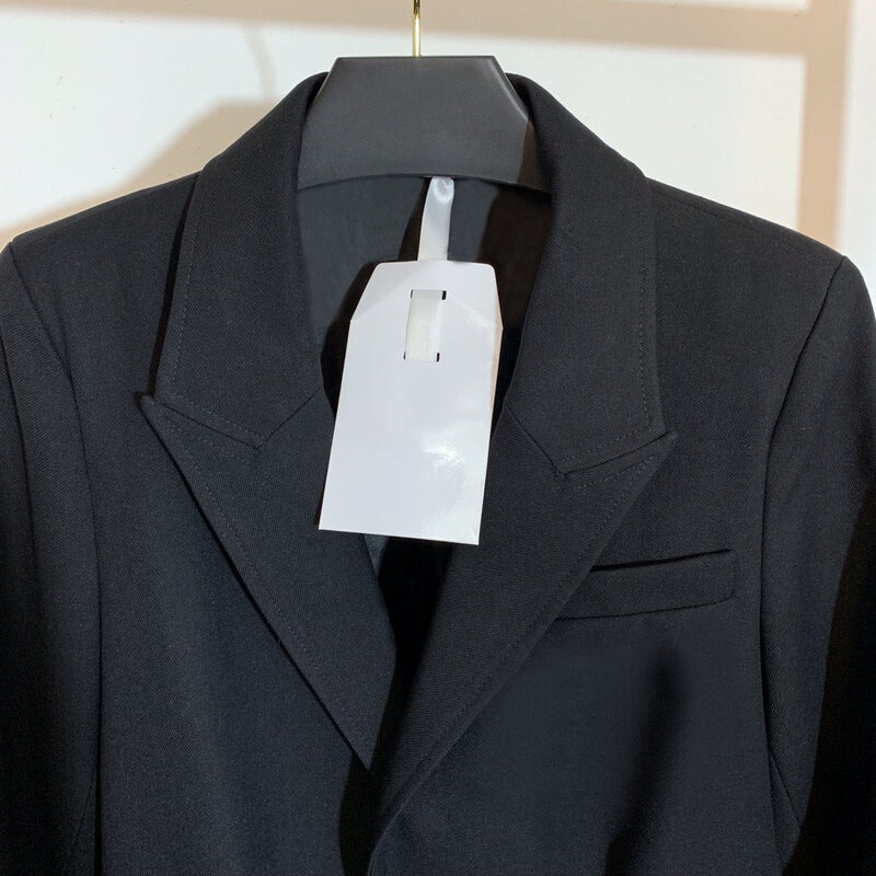 Chaqueta de traje de manga larga para mujer, chaqueta con diseño de lujo bordado en el interior lleno de letras, jacquard, temperamento, 2021