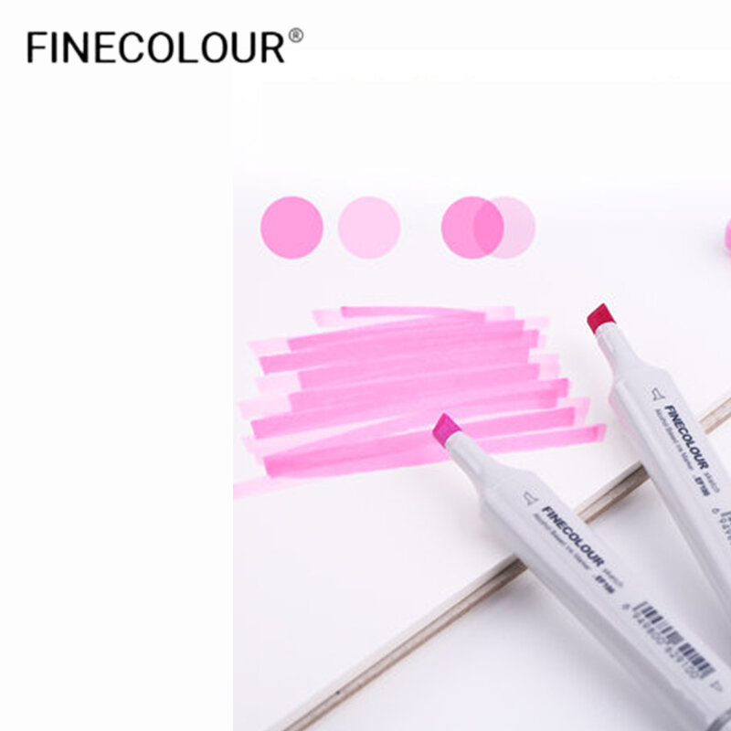 Finecolour EF100 Professionale Art Marker Pen 24/36/48/60/72 Colori A Base di Alcool A Doppia Testa spazzola di Disegno Pittura Sketch Marker