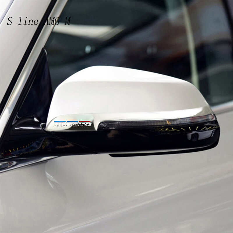 لسيارات BMW F10 F18 F07 F01 F02 ملصقات السيارات مرآة الرؤية الخلفية المضادة للتصادم الديكور ل م الأداء 5 6 7 سلسلة سيارة التصميم