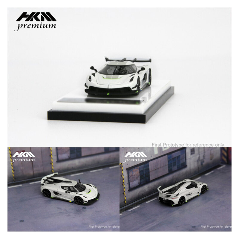 Hkm premium 1:64 koniseg jesko agera r edição limitada liga diorama super carro modelo coleção carros em miniatura brinquedos
