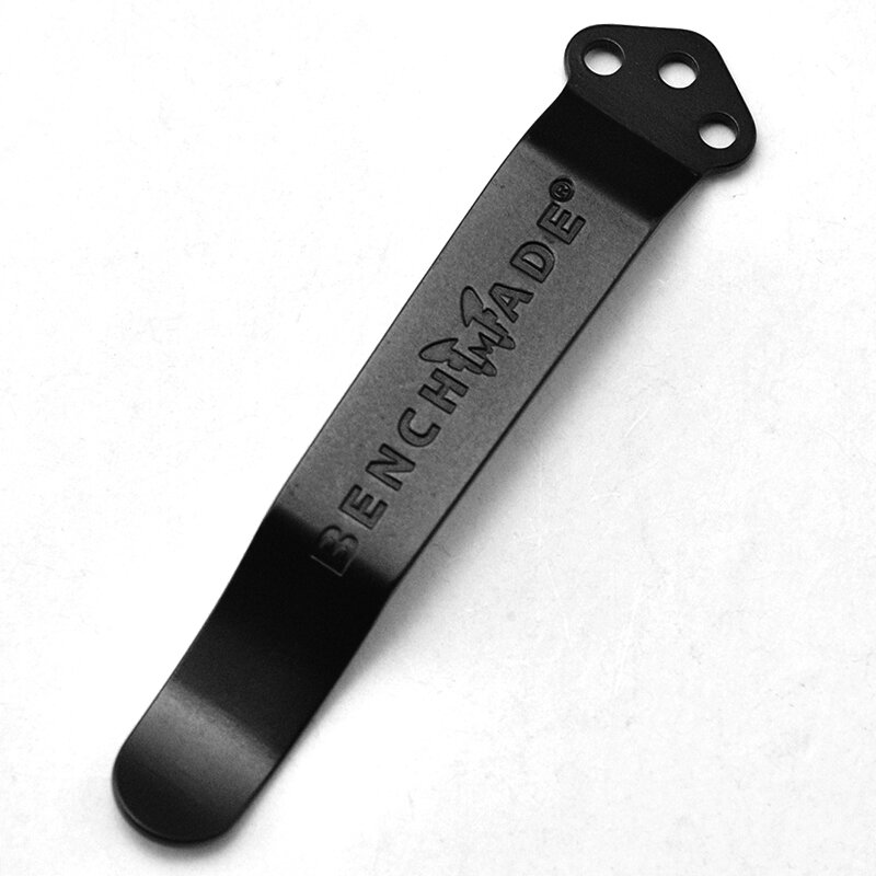 Griptilian Knife Titanium Pocket Clip - Black - 3 Holes Pocket Clips & Folding Knife Parts For Benchmade Pocket Clip