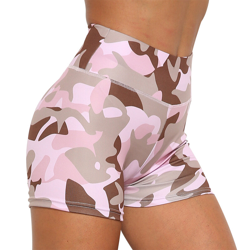Camo Hohe Taille Yoga Shorts Stretchy Push-Up Fitness Workout Shorts Stoff camouflage Squat Beweis Trainning Sport GMY Shorts