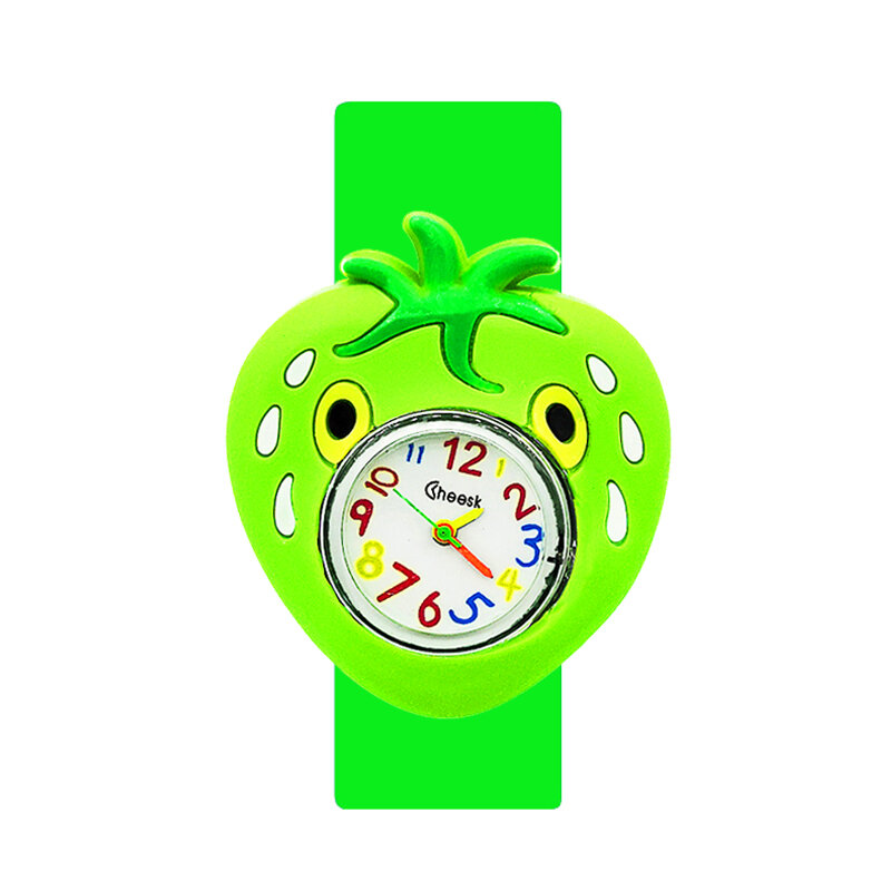Relógio de pulso infantil da série frutas, relógio fashion casual para crianças, presente para menino e menina, brinquedo de quartzo