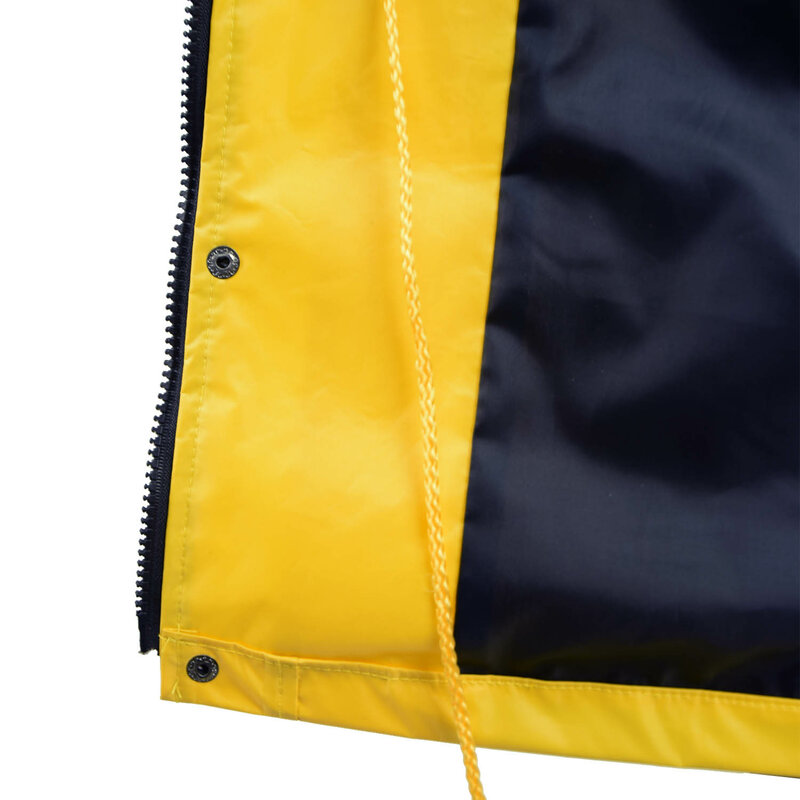 Cosdaddy Jonas Kahnwald 다크 코스프레 의상 남성용 옐로우 자켓 후드 비옷 할로윈 의상 코트