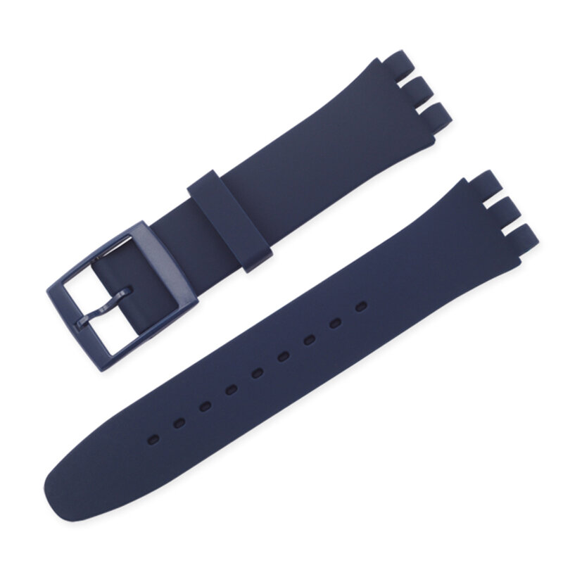 Strap Silikon 17Mm 19Mm untuk Swatch Watch Band Soft Rubber Replacement Watchband Wrist Bracelet Accessories For SWATCH