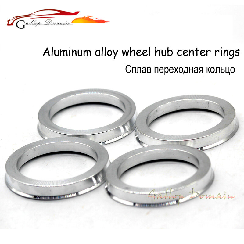 Anéis centrais de cubo para roda de alumínio, 4 tamanhos de 65.1mm a 63.4mm, id = 65.1mm, frete grátis