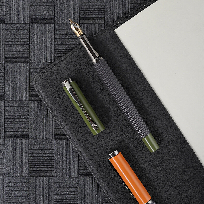고급 품질 0.5mm 금속 만년필 비즈니스 사무실 학생 학교 문구 용품 잉크 펜