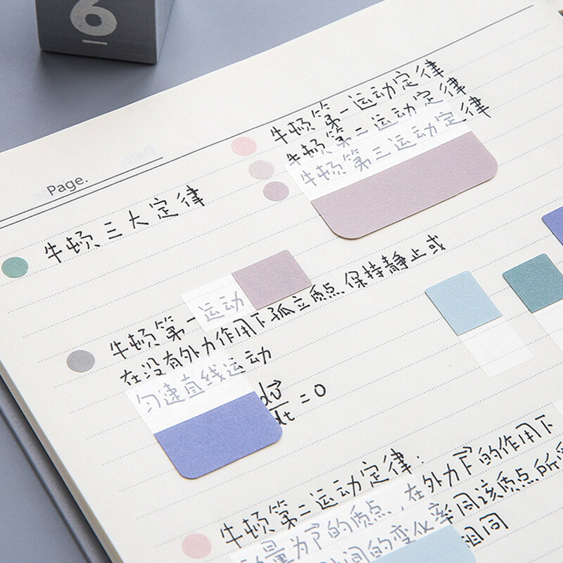 Morandi Index Sticky Notes โพสต์มัน Memo Pad Kawaii เครื่องเขียน Notepad สติกเกอร์ To Do List Paperlaria สำหรับอุปกรณ์สำนักงานโรงเรียน