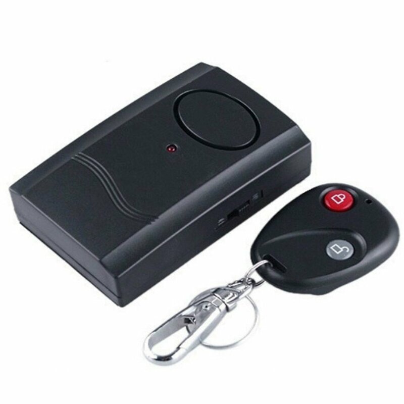 Alarme de vibração sem fio, segurança doméstica, motocicleta, janela, porta, detector anti-roubo, sensor, 120db, controle remoto