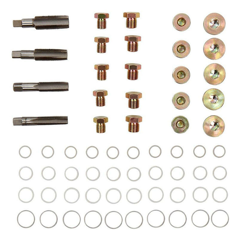 Kit de reparo, 64 peças, conjunto de ferramentas para drenagem de caixa de velocidades