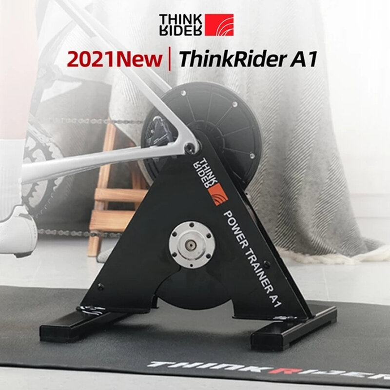 NEW ThinkRider A1 Bike Trainer MTB Road Built-in Power-Meter ZWIFT PerfPro Preset 3% Slope Race Warm Up Indoor Cycling Platform