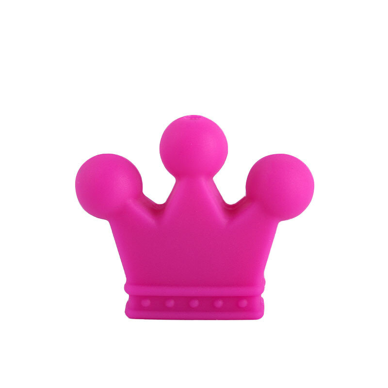 1pcs Baby Teething Toys Crown Silicone Beads Food Grade Silicone DIY Pacifier Chain Pendant Accessories Baby Teethers