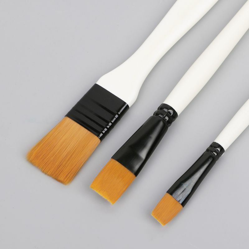 Set di pennelli per pittura per capelli in Nylon da 10 pezzi Set di pennelli per artisti ad olio acrilico per acquerelli