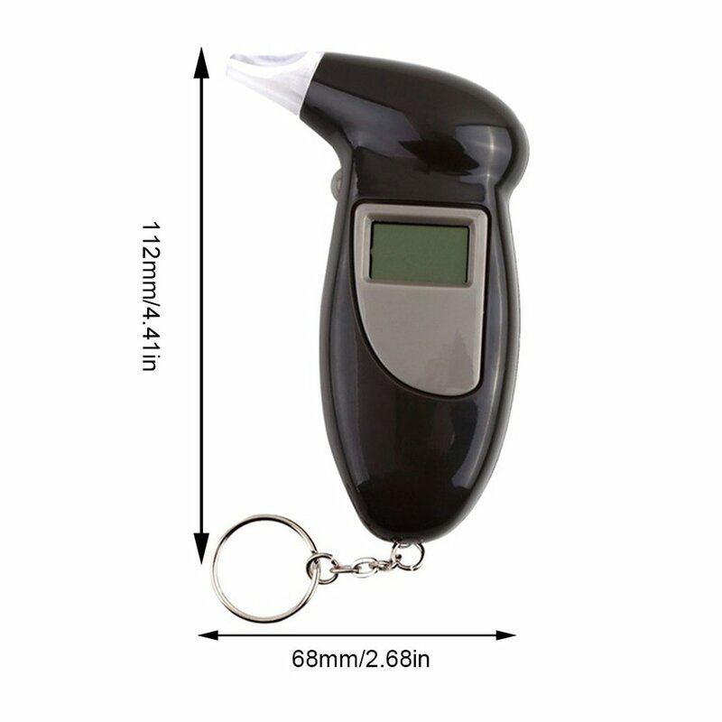 2019 전문 알코올 숨을 테스터 음주 측정기 분석기 테스트 키 체인 breathallizer 음주 측정기 devicelcd 화면