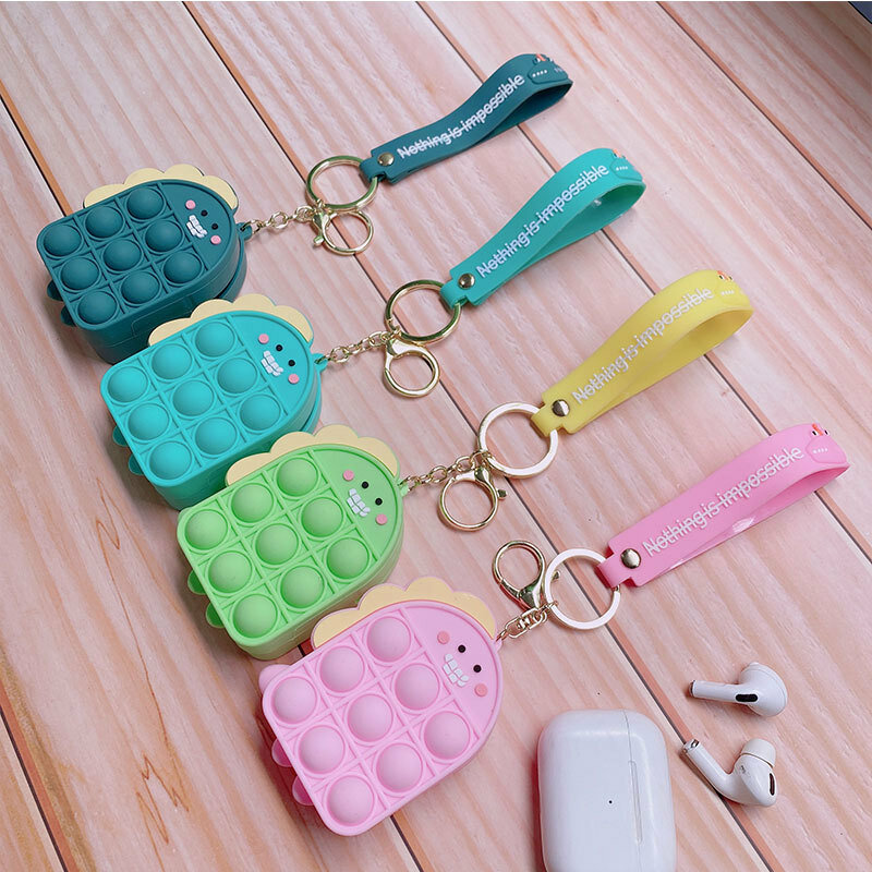 Zappeln Spielzeug Push Blasen Spielzeug Regenbogen Geldbörse Brieftasche Damen Tasche Silica Einfache Dimple Umhängetaschen für Mädchen