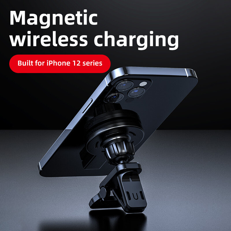 15W Qi Magnetische Drahtlose Auto Ladegerät Stehen Für iPhone 12 Mini/12/12 Pro/12 Pro Max Halter schnelle Lade Fahrzeug Air Vent Halterung