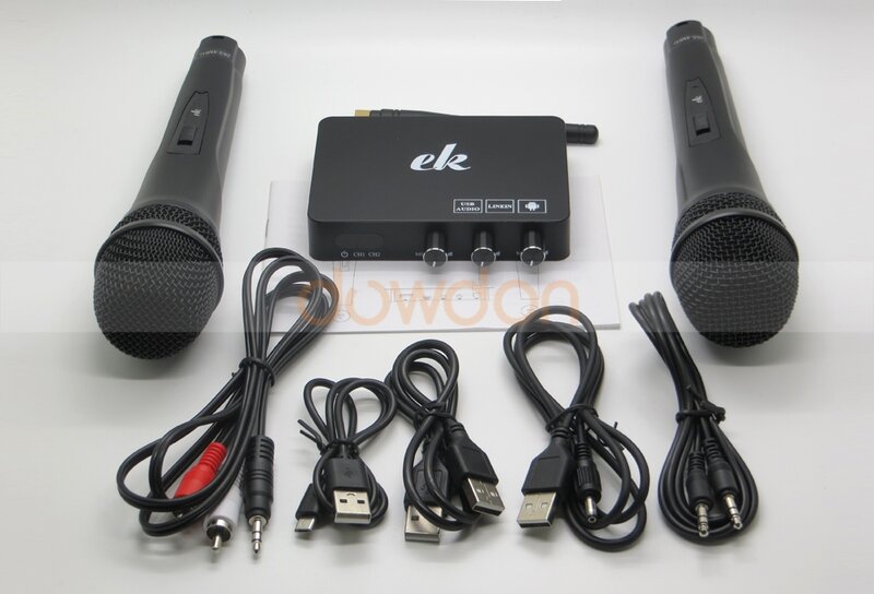 مشغل كاريوكي K2 USB ، جهاز لاسلكي ، للمنزل ، مع نظام صدى القلب ، آلة غناء