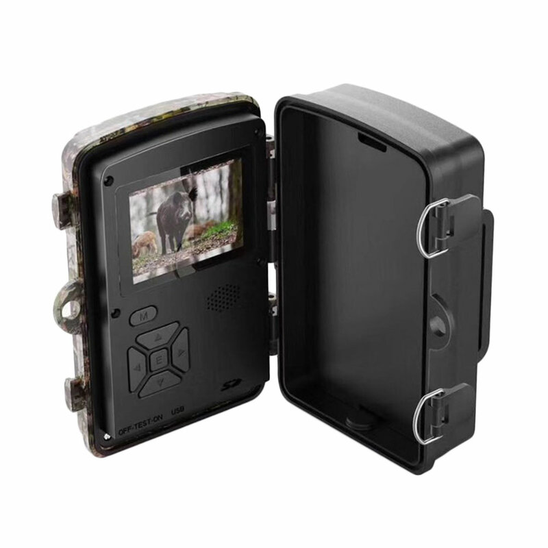 DL-100 Kamera Jejak Kamera Hutan 12MP 1080P Kamera Berburu Pelacakan Permainan IP66 Penglihatan Malam Kamera Satwa Liar Pelacak Foto