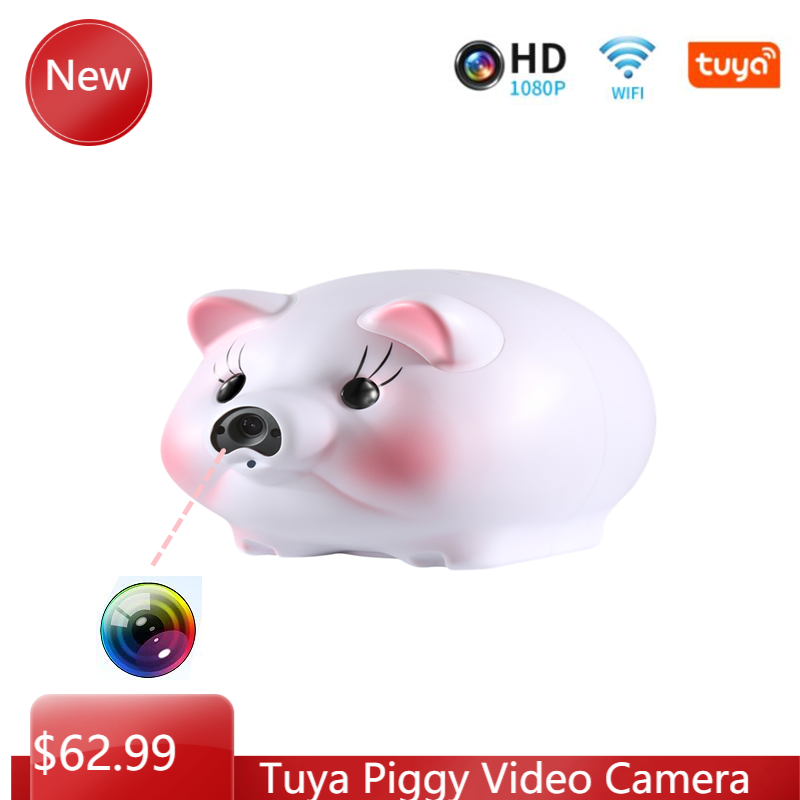 Caméra de Surveillance intérieure IP WiFi HD 1080P, dispositif de sécurité domestique sans fil, avec détection de mouvement et application intelligente Tuya