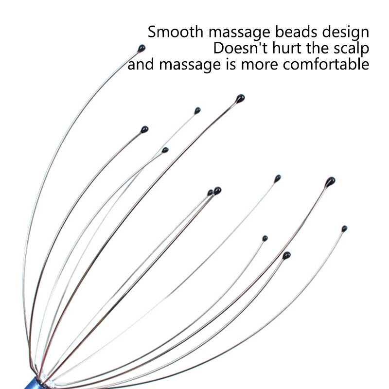 Hoofd Relax Massager Healing Hals Klauw Massage Anti-Stress Pijn Octopus Scalp Relax Spa Hoofdpijn Stimuleren Bloed Circuleren