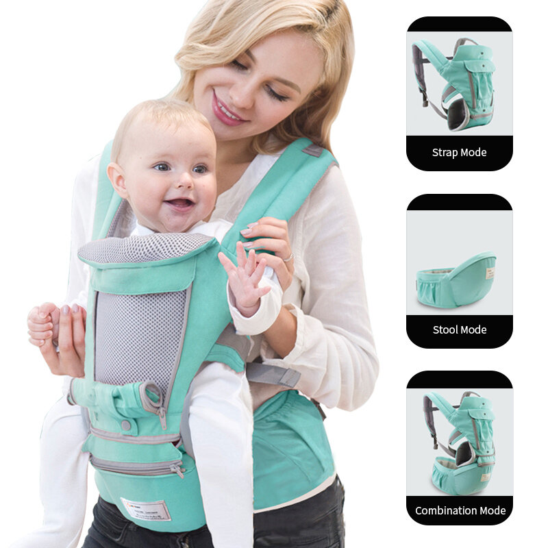 Ergonomiczne nosidełko dla dzieci i niemowląt od 0 do 36 miesięcy, nosidełko przednie, otulacz dla niemowlęcia, podróż z niemowlęciem, podróż z małym dzieckiem