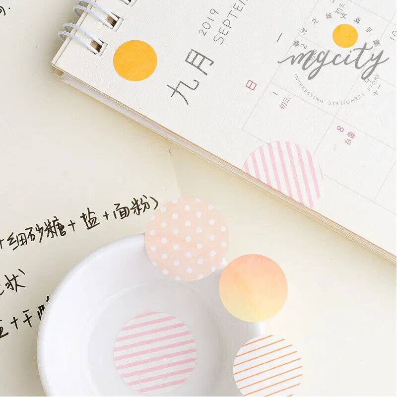 4 Cm Wide Kawaii Dot Washi Tape Adhesive Tape Diy Scrapbooking Sticker Label Masking Tape