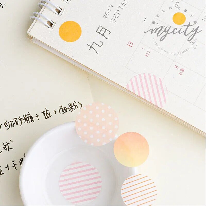 4 cm 와이드 kawaii 도트 washi 테이프 접착 테이프 diy scrapbooking 스티커 라벨 마스킹 테이프