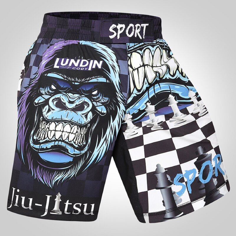 Chie Lundin-pantalones cortos de manga corta para hombre, Shorts transpirables de secado rápido, informales, con cintura elástica, para deportes de playa y fútbol al aire libre