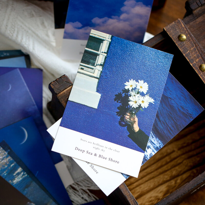 "세계" 30pcs 혼합 엽서 세트 아름다운 미술 학교 학생 종이 책갈피 인사말 카드