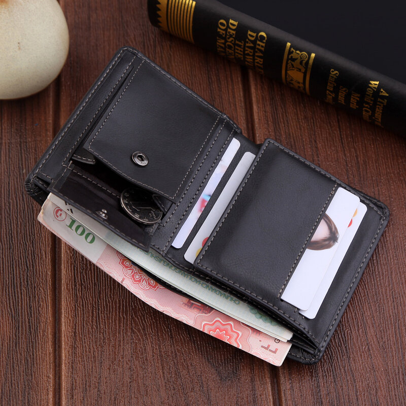 HOMEMAGIC – porte-monnaie en cuir pour hommes et femmes, pince à billets mince pliable, portefeuille en métal, porte-cartes de crédit, offre spéciale
