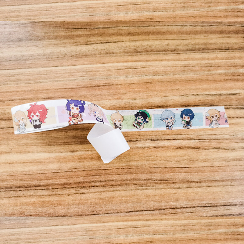 Anime Genshin Demon Slayer Jujutsu Kaisen-motosierra hombre impacto cinta adhesiva de papel grande papelería escolar juguete regalo Cosplay