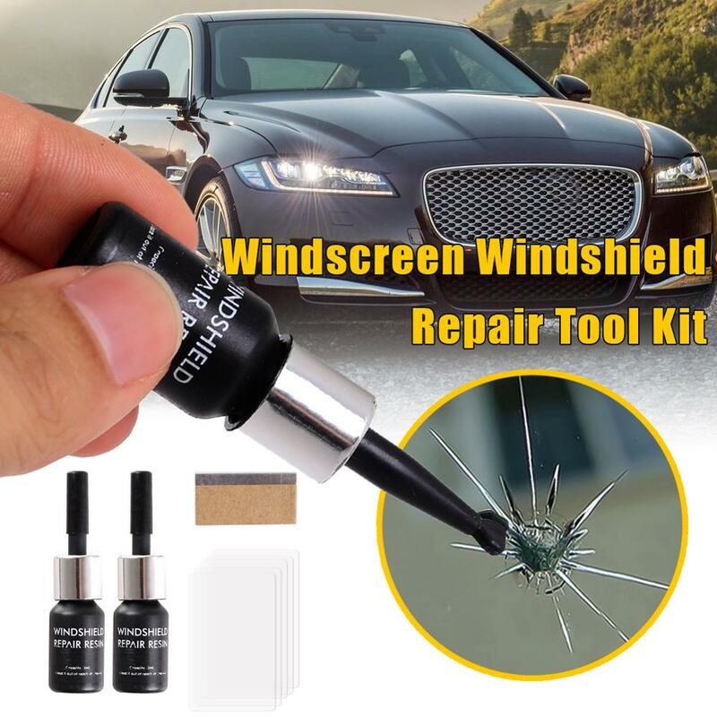 Инструмент для ремонта ветрового стекла автомобиля, набор из 2 резиновых полосок для восстановления стекол и царапин и трещин