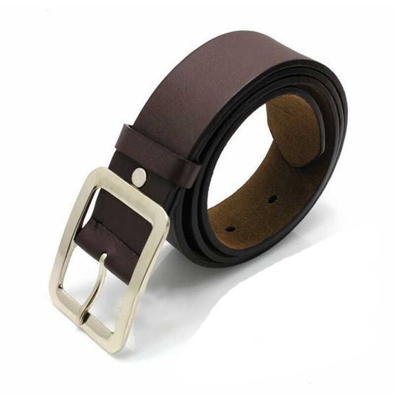 leather men's belt classic pin buckle design fashion modern youth jeans decorative high quality new belt