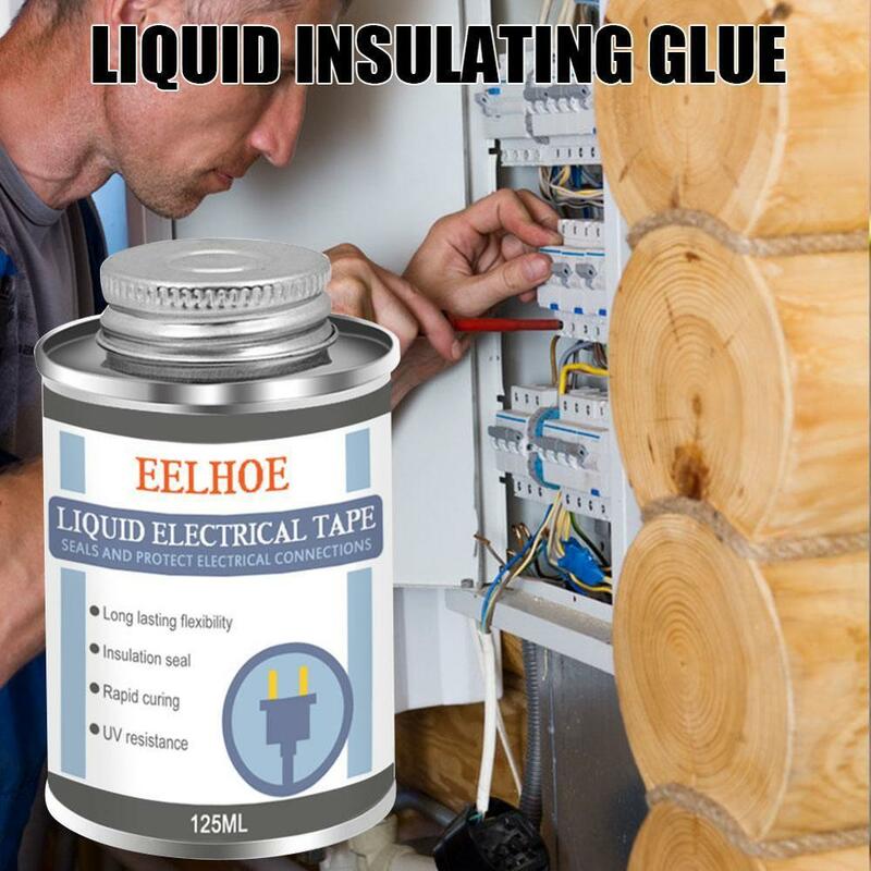 125ml Liquid Insulation Electrical Tape Tube Paste Waterproof Anti-UV Fast Dry  Rubber Sealing Glue Insulation Electronic Fix