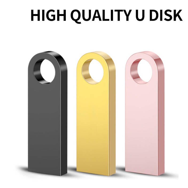 Unidad Flash USB de Metal, Pendrive de 64GB, 128 GB, 128 GB, 64GB, 32GB, 16GB, 8 GB, resistente al agua, 8, 16, 32, 64 y 128 GB, nuevo