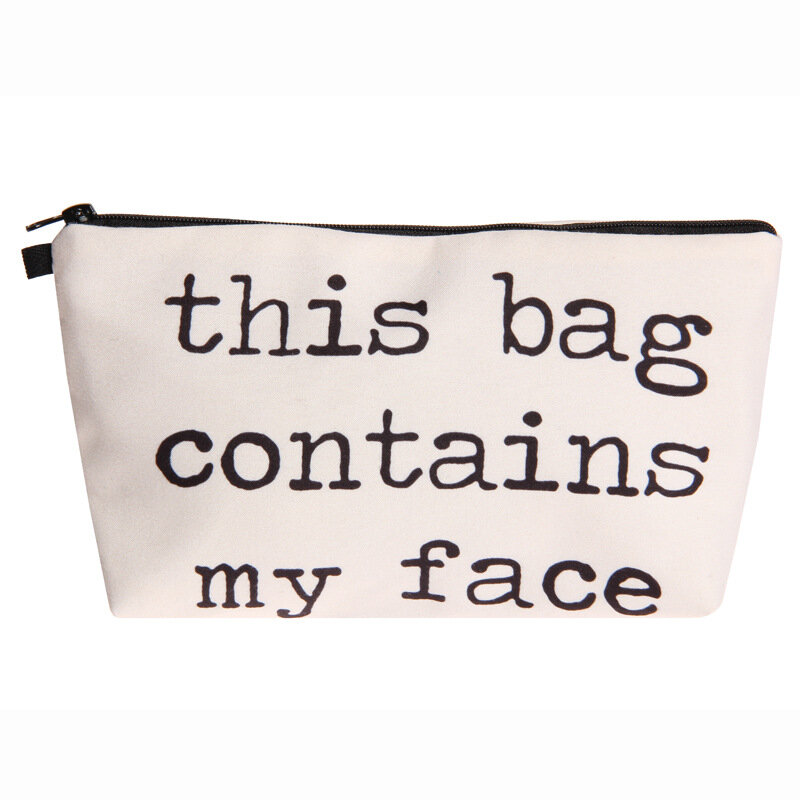 1PC borsa cosmetica per estetista da viaggio borsa per trucco piccola impermeabile in poliestere borsa per donna