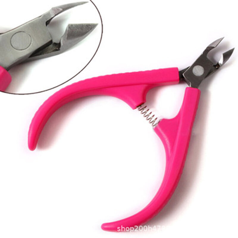 สแตนเลสสตีลเล็บเท้า Cuticle Nipper ตัดเล็บมืออาชีพ Clipper Cutter Cuticle Scissor Plier เครื่องมือทำเล็บมือ