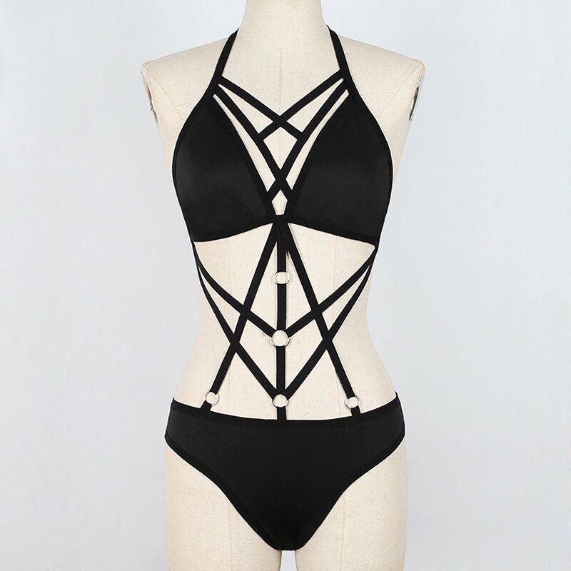 Letra impresa sexy Bikini Set para mujer traje de baño moda Bikini gran oferta bañador push-up acolchado traje de baño ropa de playa
