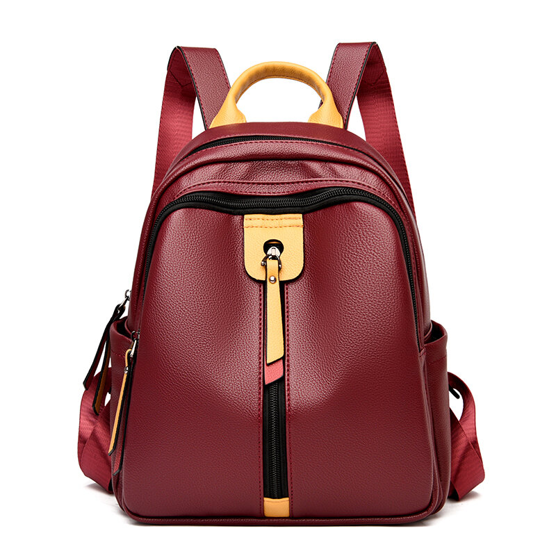 Women Backpack Female Shoulder Bag Leather Travel Backpack School Bags For Teenage Girls Laptop Back Pack Mochila Sac A Dos